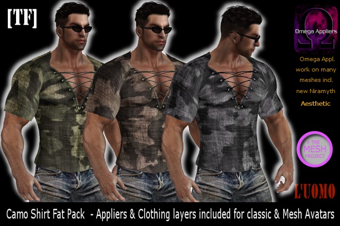 CAMO SHIRTS FAT PACK (BOXED)