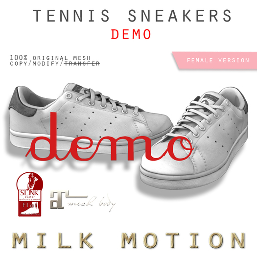 (Milk Motion) tennis sneakers - DEMO (female version)
