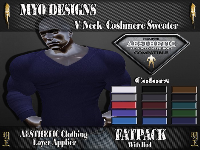 *MD*Aesthetic Cashmere V-Neck Sweater Applier(ADD ME)
