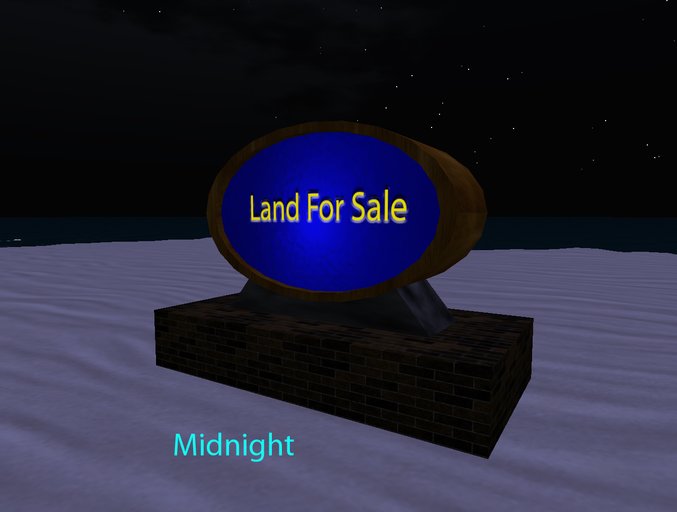 blueFox Real Estate Sign - Land For Sale Sign -  Blue Glass