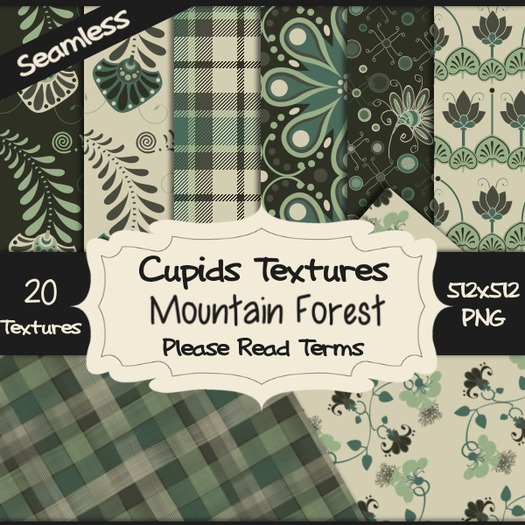 *Cupids Textures * 20 MOUNTAIN FOREST