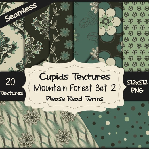 *Cupids Textures * 20 MOUNTAIN FOREST SET 2