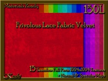 Frivolous Lace Velvet Fabric Solids Seamless Textures Materials Ready Full Perms 1024x1024