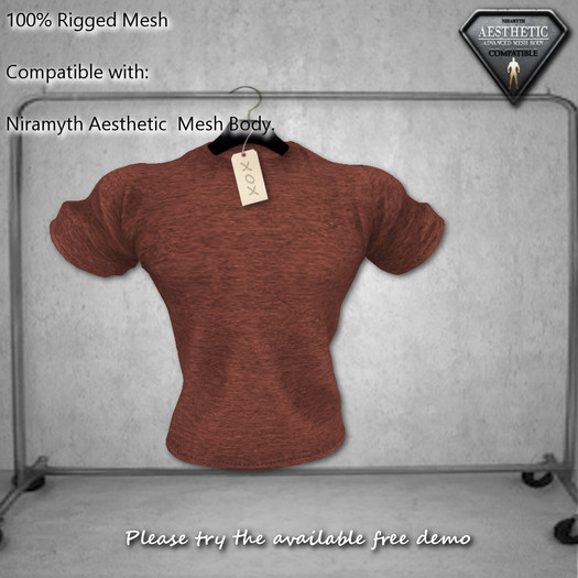 NIRAMYTH AESTHETIC T- SHIRT Plain Red