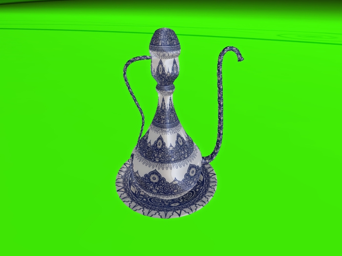 Jug white blue chinese