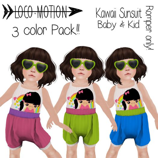 Loco.Motion Romper Kawaii Girl Romper SET