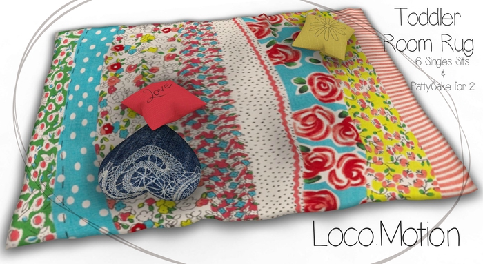 Loco.Motion - Toddler Rug/ Vintage