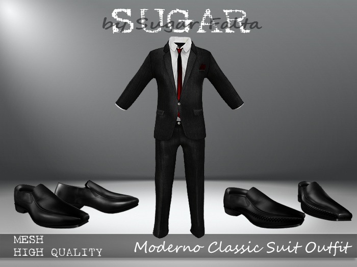 SUGAR for Men - Moderno Classic Suit with Shoes - A
