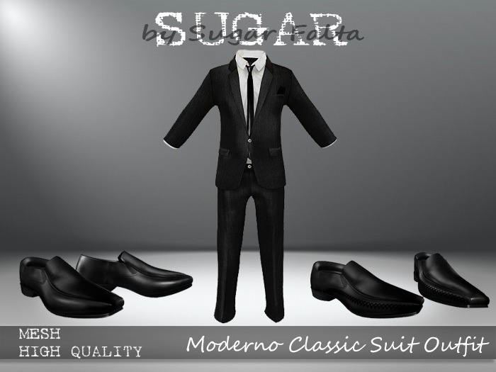 SUGAR for Men - Moderno Classic Suit with Shoes - B