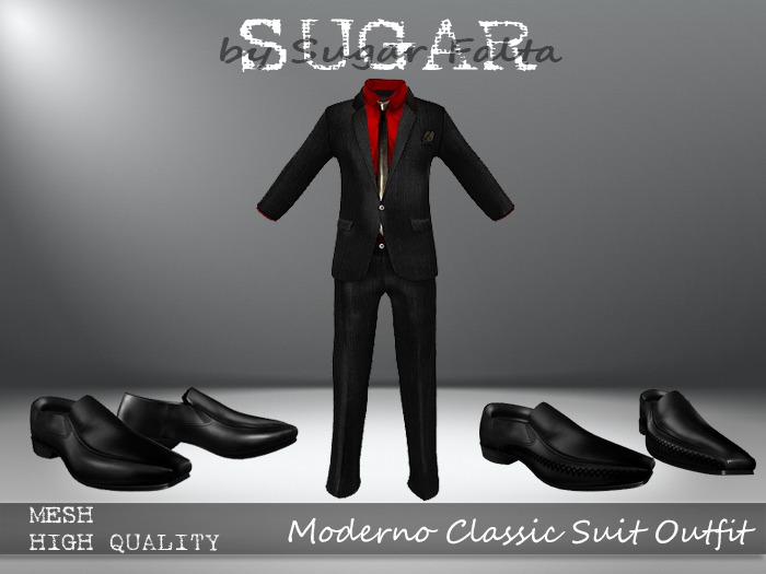 SUGAR for Men - Moderno Classic Suit with Shoes - D