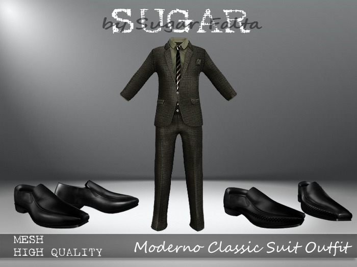 SUGAR for Men - Moderno Classic Suit with Shoes - E