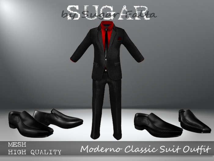 SUGAR for Men - Moderno Classic Suit with Shoes - C