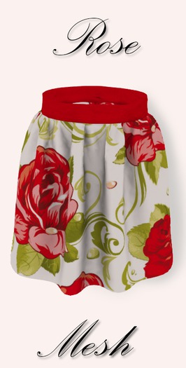 Rose Mesh High Waist Skirt
