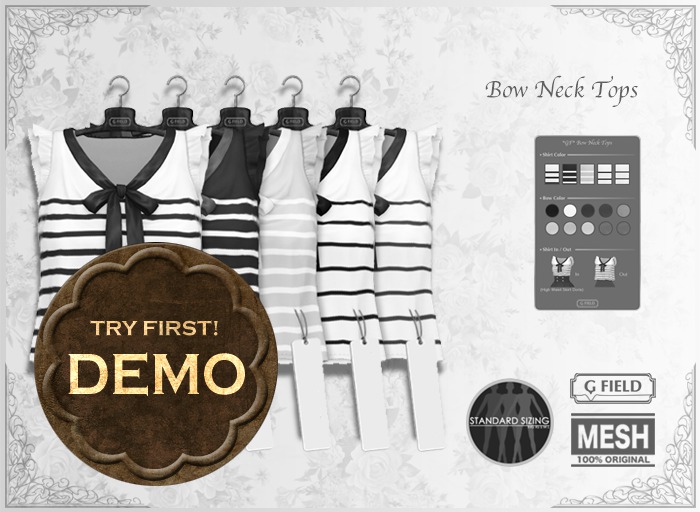 *GF* Bow Neck Tops [DEMO] BOX