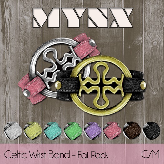 {MYNX} Celtic Wrist Band - Fat Pack