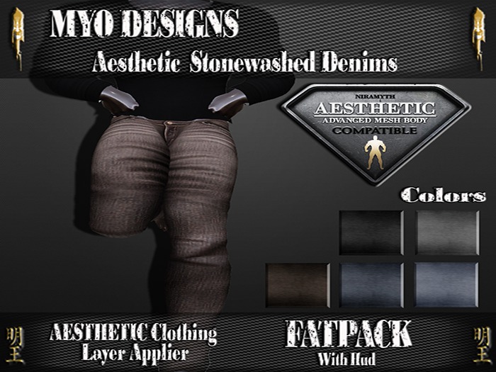 *MD*Aesthetic Stonewashed Denims Applier(ADD ME)