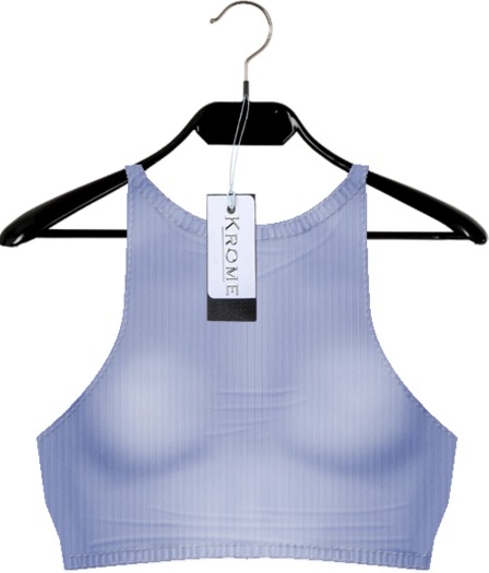 [Krome] Ribbed Tee Gray w/OMEGA