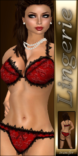 [look] Red-Black Lingerie