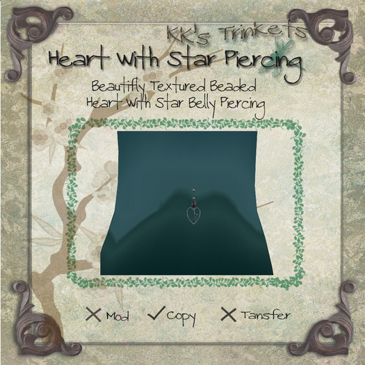 Hearts with Stars Piercing