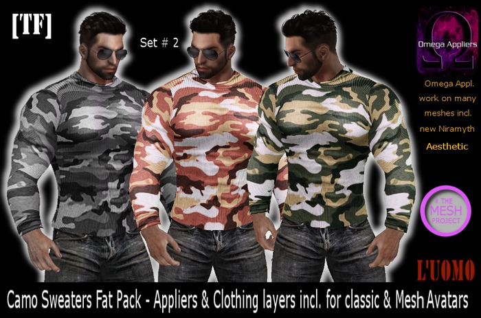 CAMO SWEATER FAT PACK # 1 (BOXED)
