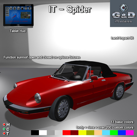 G&D MOTORS IT-Spider