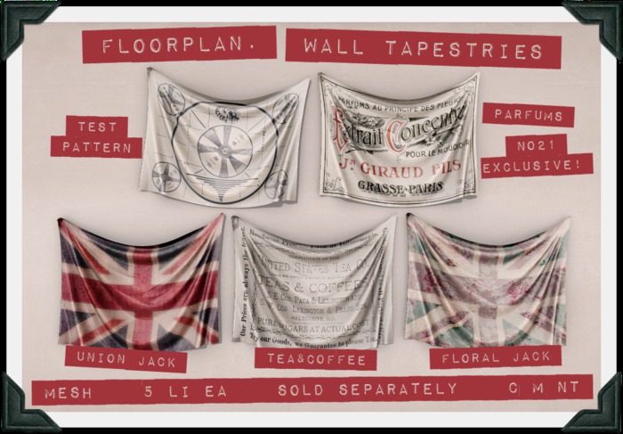 floorplan. wall tapestry / test pattern [boxed]