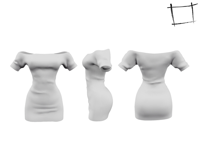 WC184 Off Shoulder Mini Dress