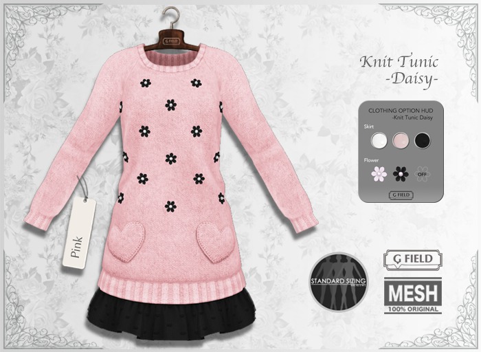 *GF* Knit Tunic "Daisy" -pink- BOX