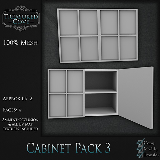 -TC- Cabinet Pack 3 Mesh 50% Discount!!