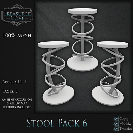 -TC- Stool Pack 6 Mesh