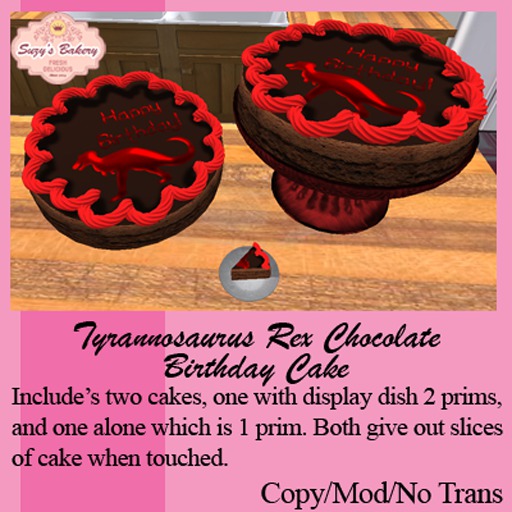 Tyrannosaurus Rex Chocolate Cake