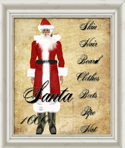 Shabby Chic Vintage Santa Claus Full Avatar