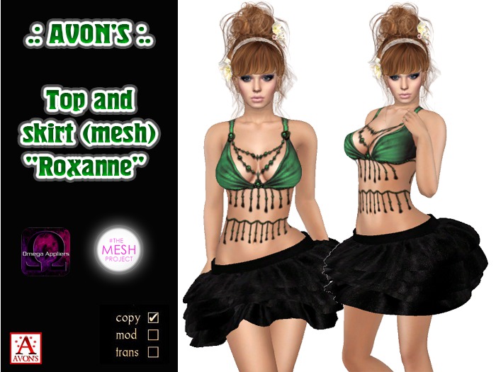 .: AVON'S :. Top and skirt "Roxanne"