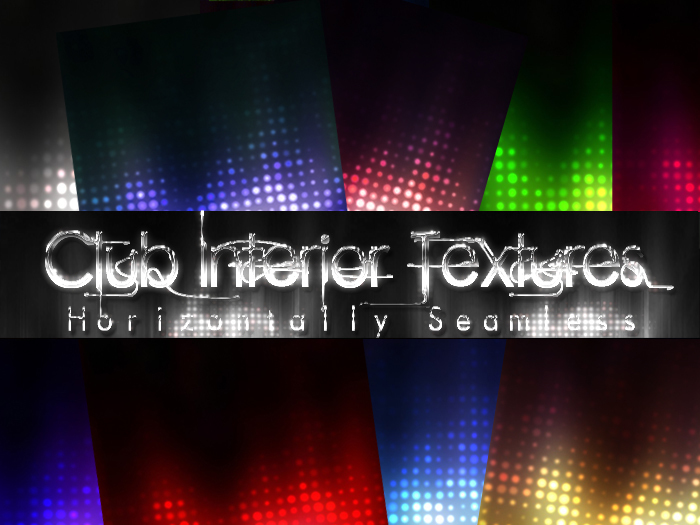 9 Horizontally Seamless Club Interior Spotlight Textures