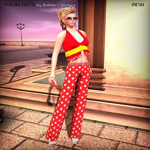 Bubble's Designs-Polka Dots red