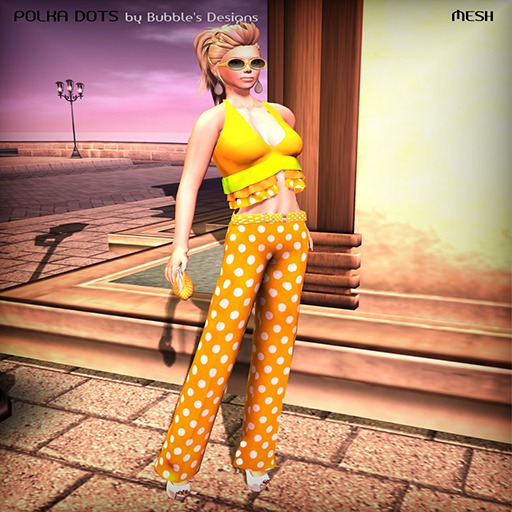 Bubble's Designs-Polka Dots orange