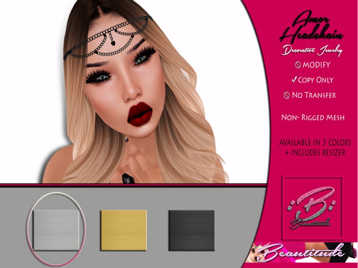 :[Beautitude]: Dasia Linked Chain [Fatpack] (WEAR TO UNPACK)