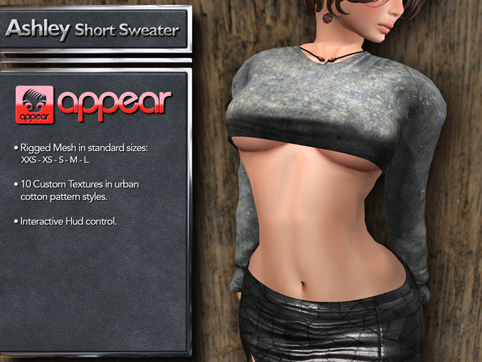 appear - Ashley Short Sweater DEMO