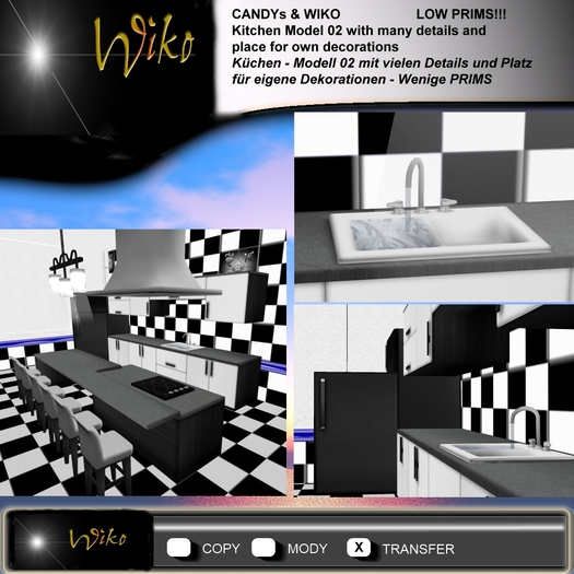 CANDYs & WIKO * Kitchen Model 02 with many details and place for own decorations - LOW PRIMS :)