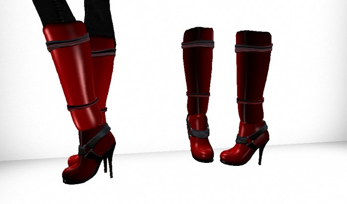 Dark Shadows Red Boots