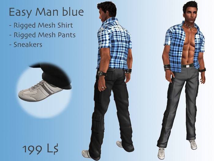 Easy Man blue (complete Outfit)
