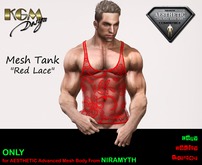 KGM Design - Red lace Tank