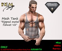 KGM Design - "Ripped Metal Fishnet" Tank V.2