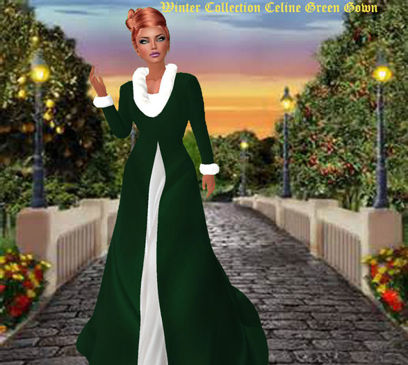Winter Collection Celine Green Boxed