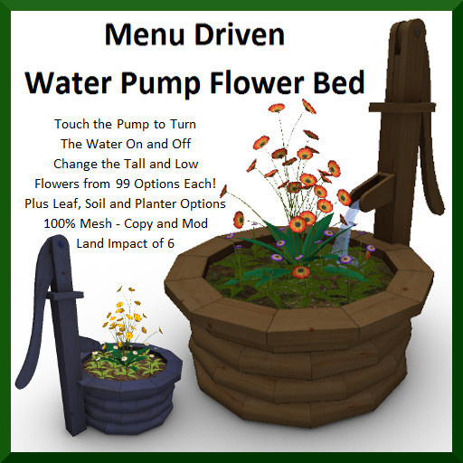 Menu Driven Water Pump Flower Bed - Boxed