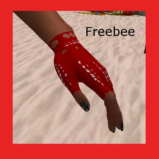 Biker-Gloves Red Freebee (only Omega-Applier)