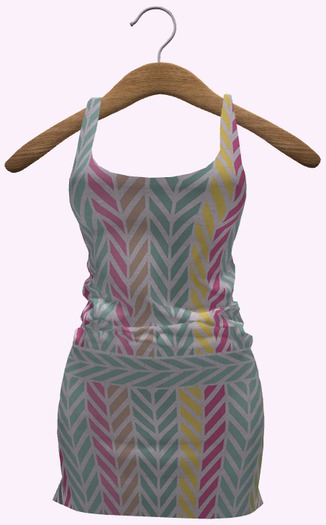 Summer Chevron_Teal/Pink