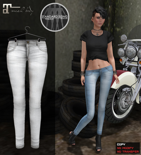 :SZD: Style Skinny Jeans - White