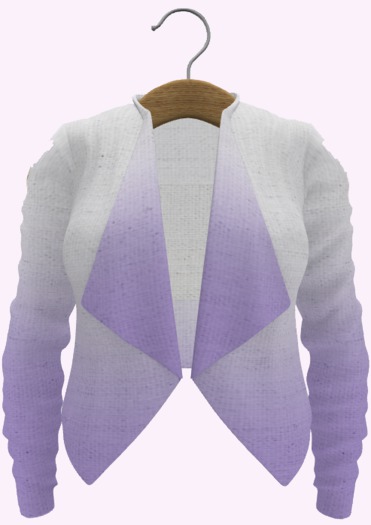 Open Cardigan_Dipped Lilac