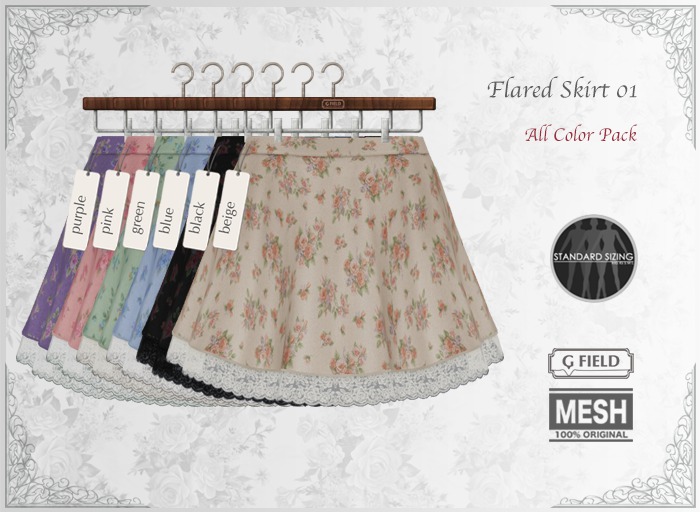 *GF* Flared Skirt01 -all 6 pack- BOX